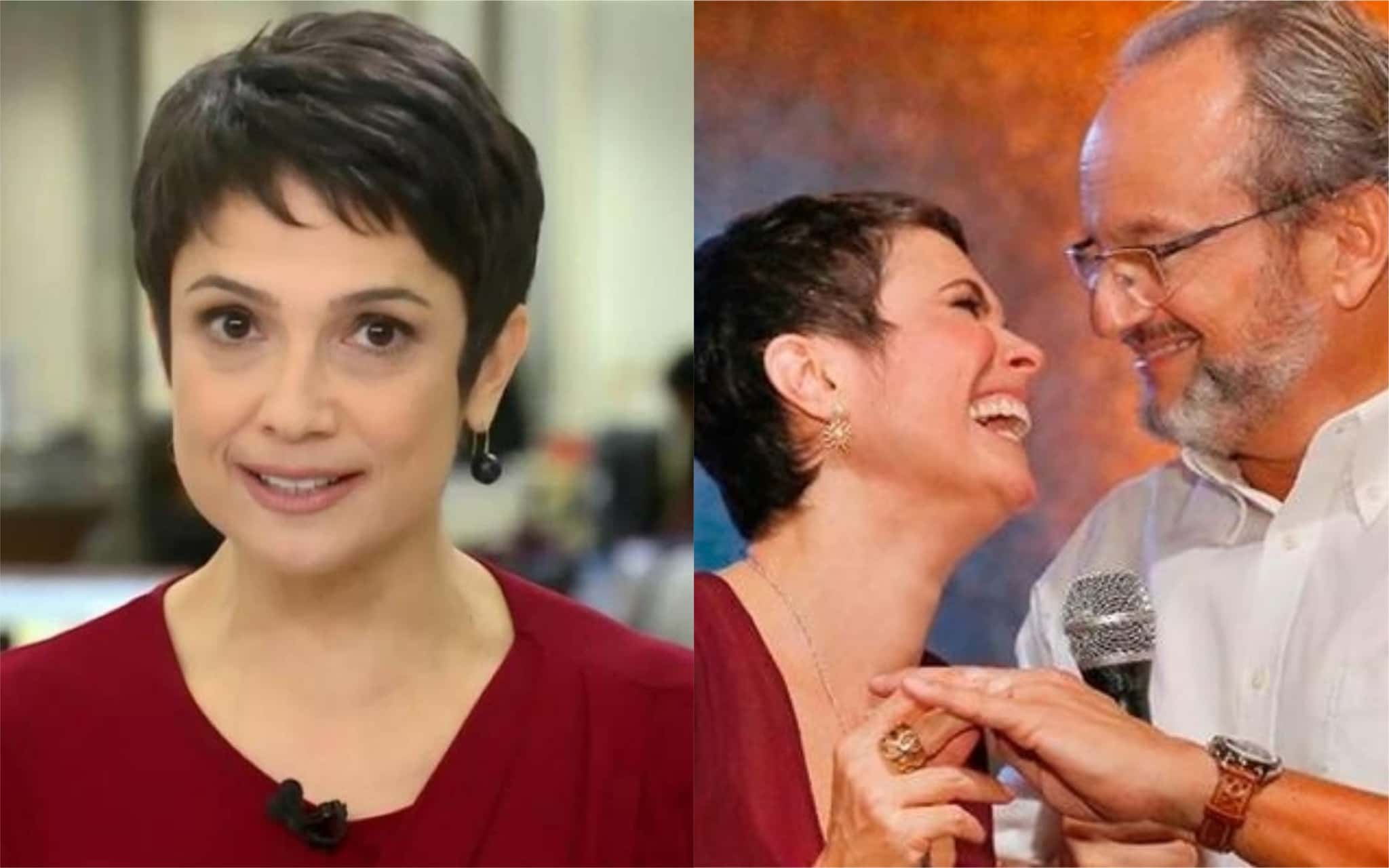Sandra Annenberg e seu marido, o jornalista Ernesto Paglia (Foto: Divulgação)