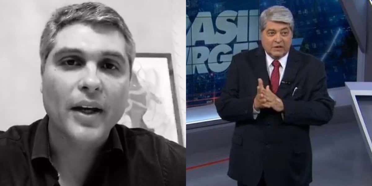 O apresentador José Luiz Datena quer seguir carreira política, enquanto o filho, Joel, repudiou a atitude dele (Foto: Reprodução)