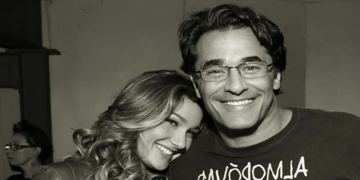 Sasha Meneghel, a filha da apresentadora Xuxa, com o pai, Luciano Szafir (Foto: reprodução)