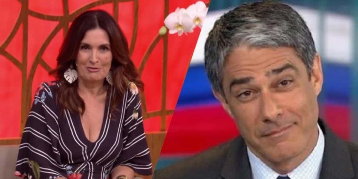 Fátima Bernardes e William Bonner, a apresentadora da Globo está com uma quarentena agitada (Montagem: TV Foco)
