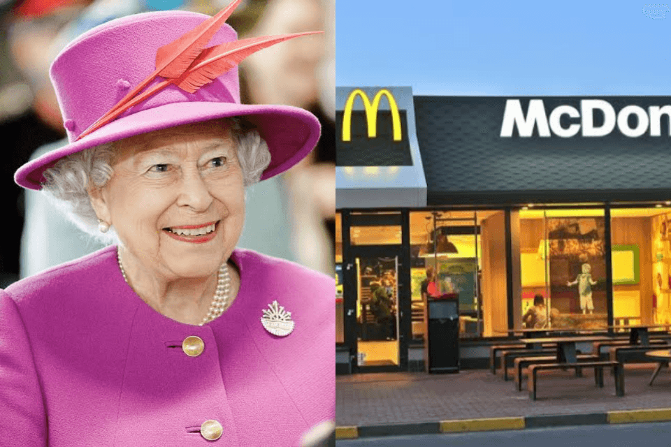 Rainha Elizabeth II tem sua própria filial do McDonald's (Foto: Reprodução)