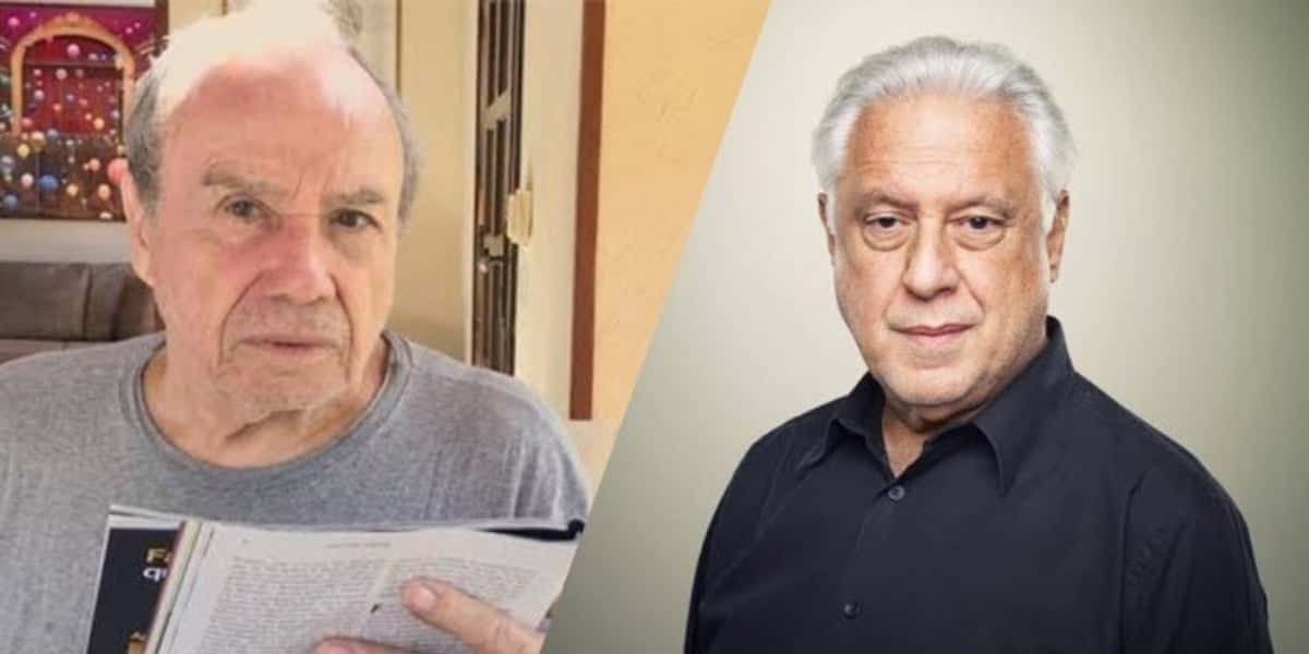 Stênio Garcia falou de seus trabalhos na Globo, inclusive sobre Antonio Fagundes (Montagem: TV Foco)