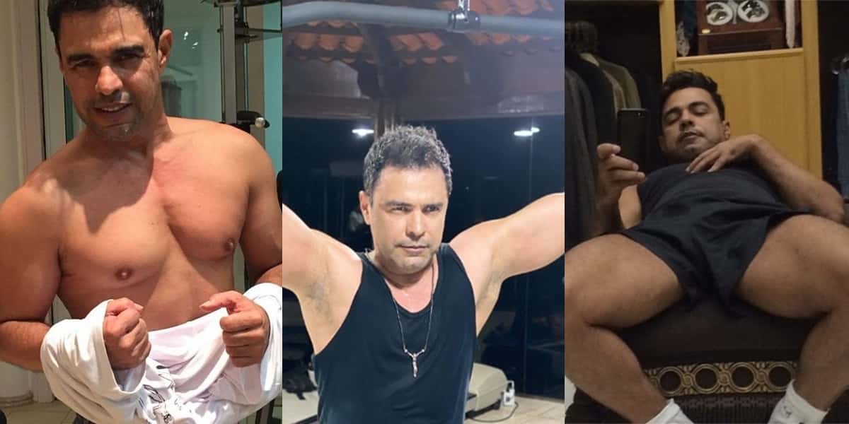 Zezé di Camargo chamou a atenção nas redes sociais (Foto montagem: TV Foco)