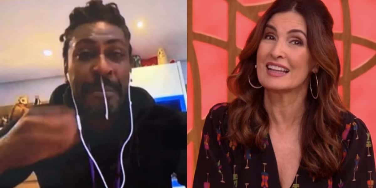 Dodô do Pixote deixou meleca no nariz ao vivo (Foto montagem)