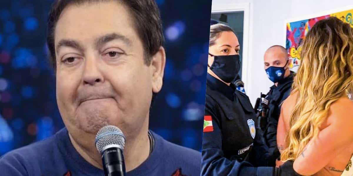 Uma bailarina do Faustão foi presa de forma cruel (Foto montagem: TV Foco)