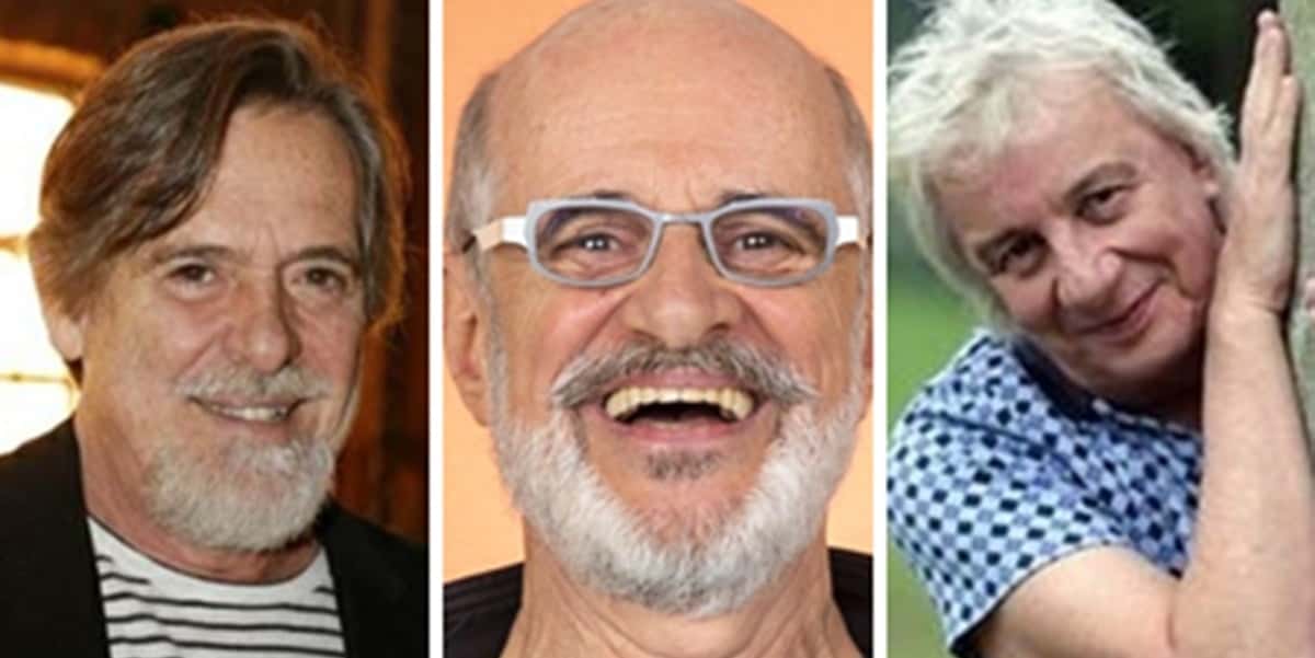 José de Abreu, Marcos Caruso e Marco Nanini (Foto: Montagem/TV Foco)