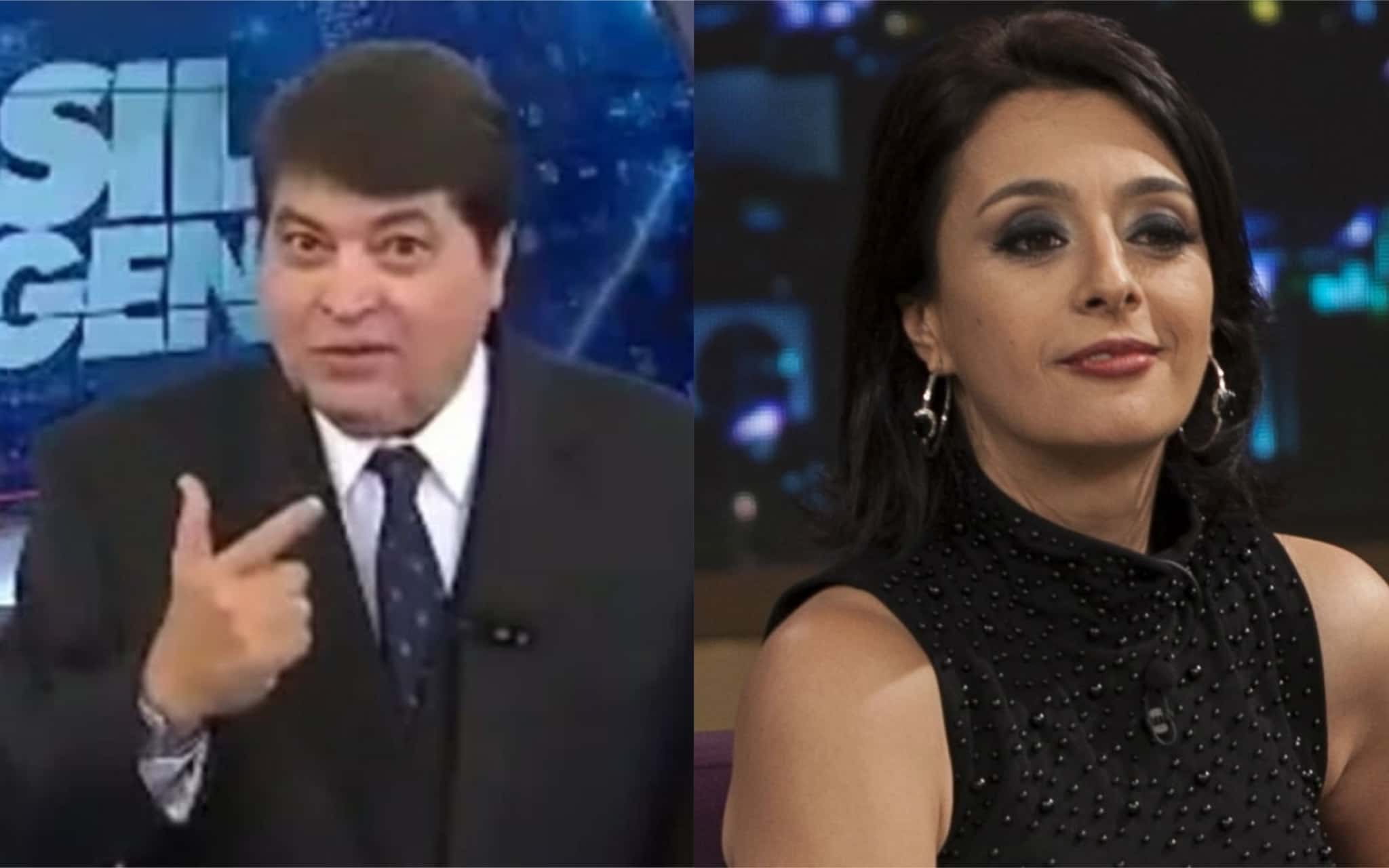 Datena e Cátia Fonseca roubaram a cena (Foto: montagem)