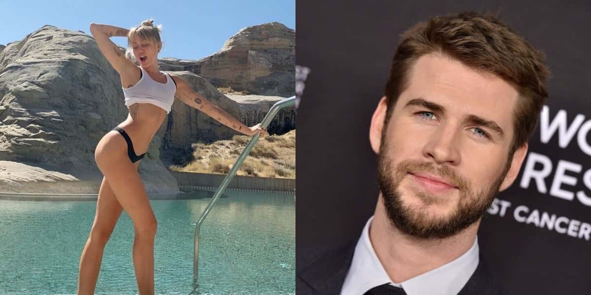 Miley Cyrus e Liam Hemsworth (Foto: Reprodução)