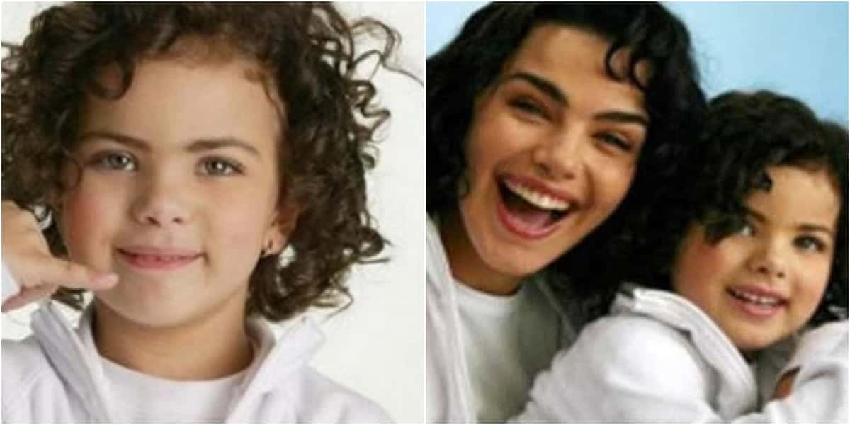Rafaela Romolo ficou conhecida como sósia mirim de Ana Paula Arósio (Foto: Montagem/Divulgação)
