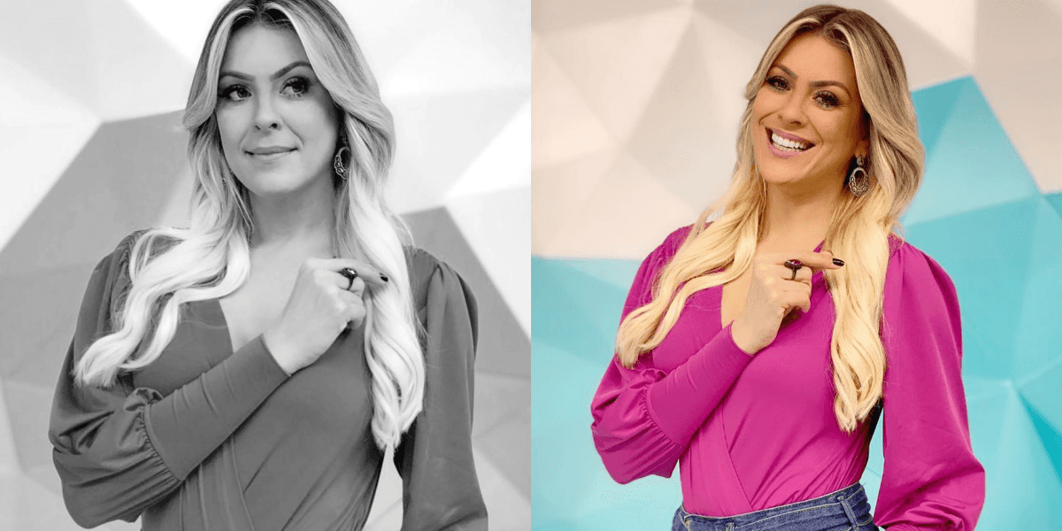 Renata é apresentadora e já foi modelo (Foto: Montagem)