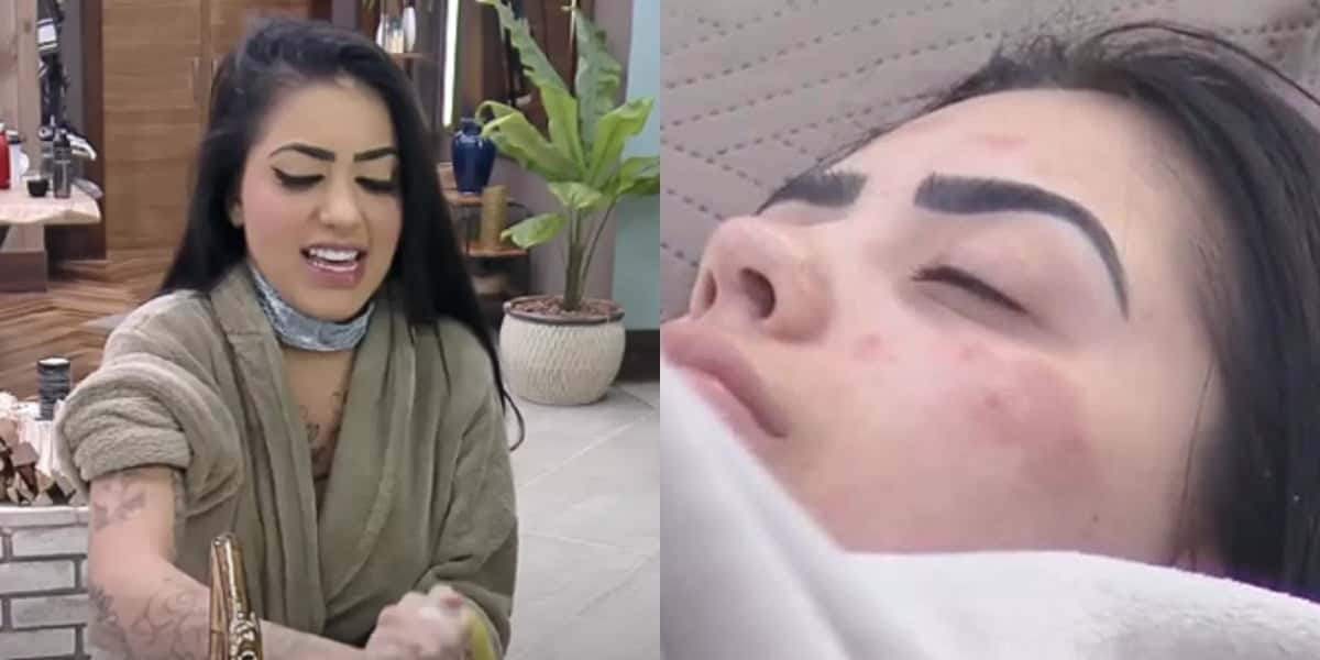 Mc Mirela tem ataque em A Fazenda 12 (Foto: Reprodução)