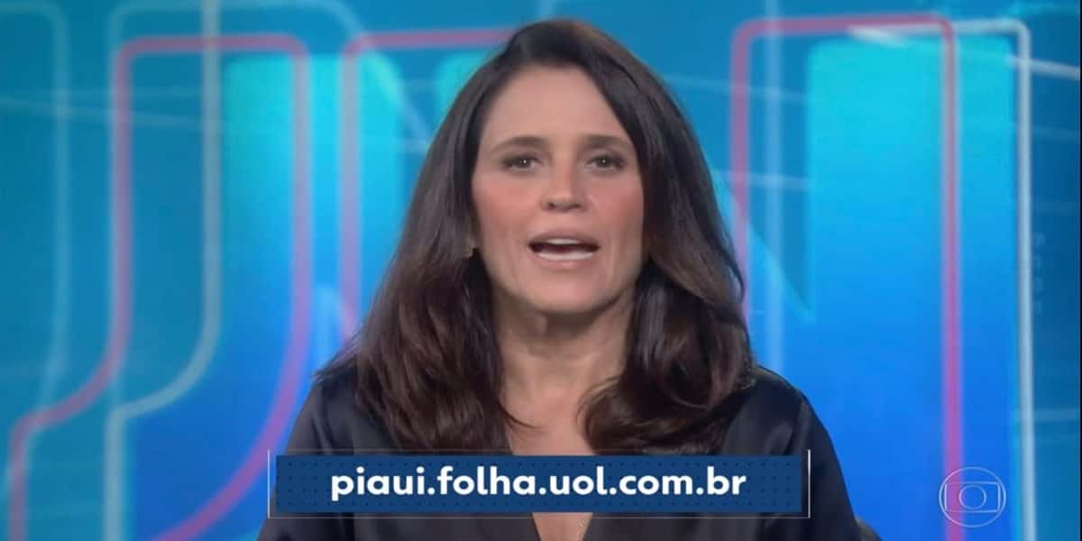 Ana Luiza Guimarães divulgou comunicado durante o Jornal Nacional (Foto: Reprodução / TV Globo)