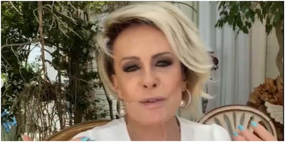 Ana Maria Braga leva Tiago Leifert às lágrimas no Mais Você (Foto: Reprodução)