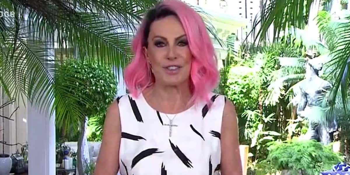 Ana Maria Braga passou por um perrengue ao vivo (Foto: Reprodução / TV Globo)