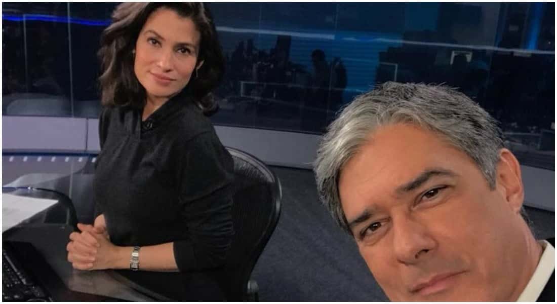 Renata Vasconcellos e William Bonner (Foto: Reprodução)