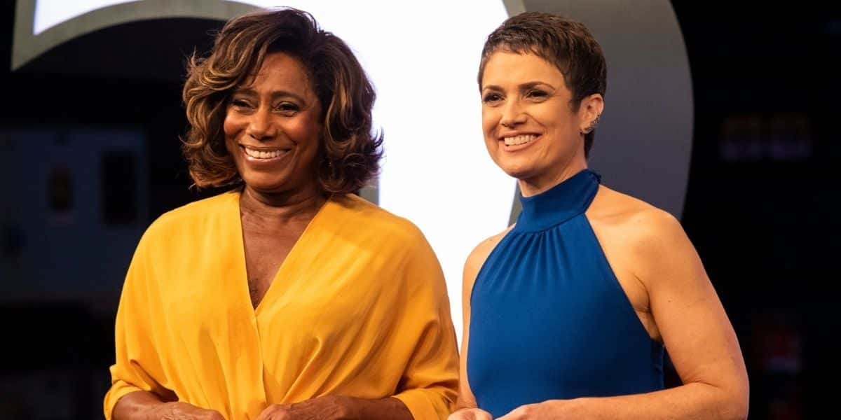 Sandra Annenberg e Glória Maria (Foto: Reprodução / Globo)