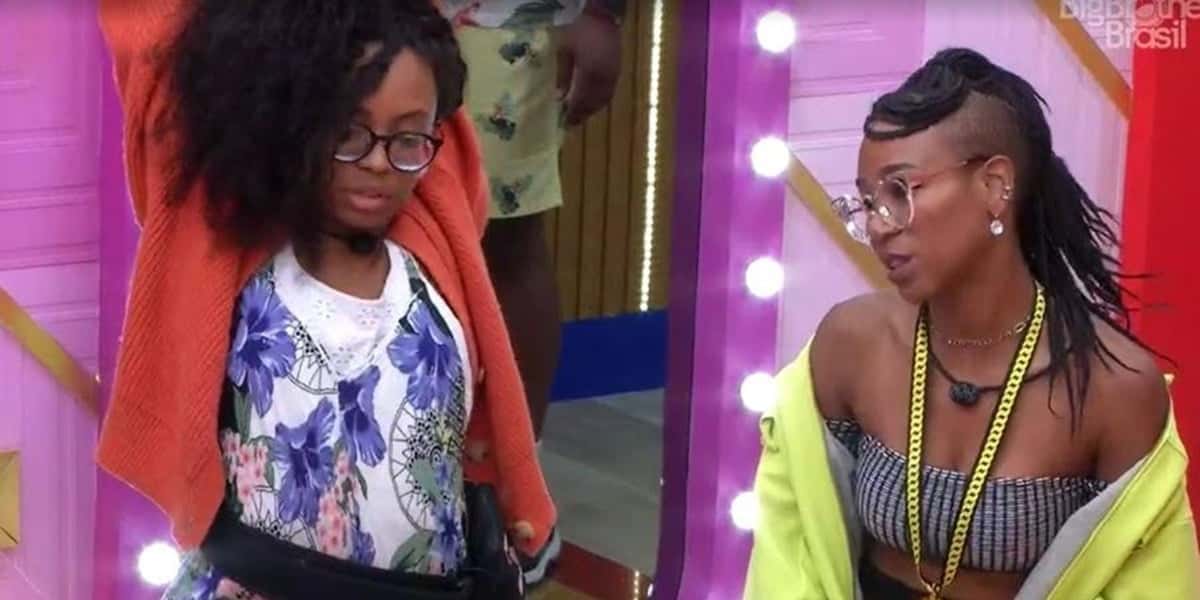 Lumena e Karol Conká no BBB21 (Foto: Reprodução)
