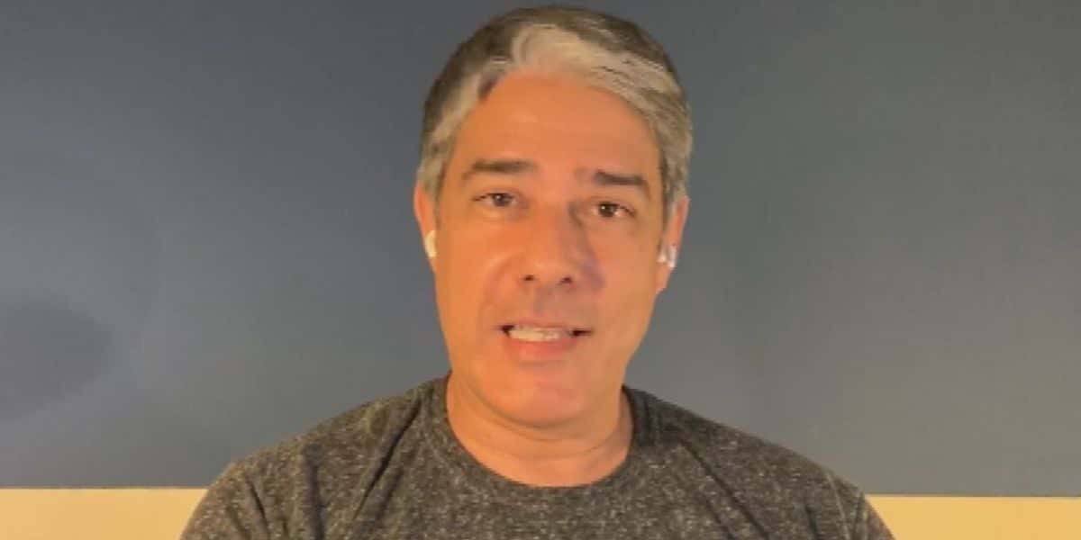 William Bonner estava de folga do Jornal Nacional (Foto: Reprodução)