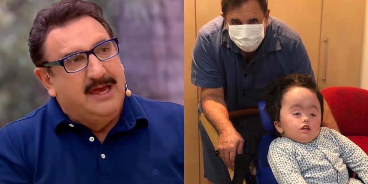 Ratinho falou sobre o neto Noah, de 2 anos, que sofre de hidrocefalia (Foto: Reprodução / SBT)
