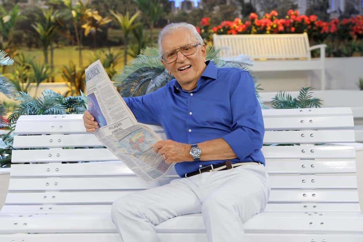 Carlos Alberto de Nóbrega em "A Praça é Nossa" (Foto: Reprodução/SBT)