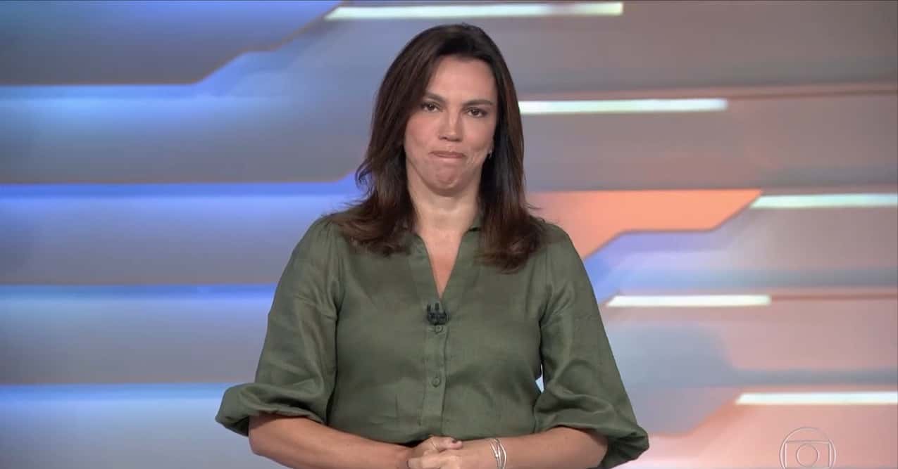Ana Paula Araújo no Bom Dia Brasil (Foto: Reprodução)