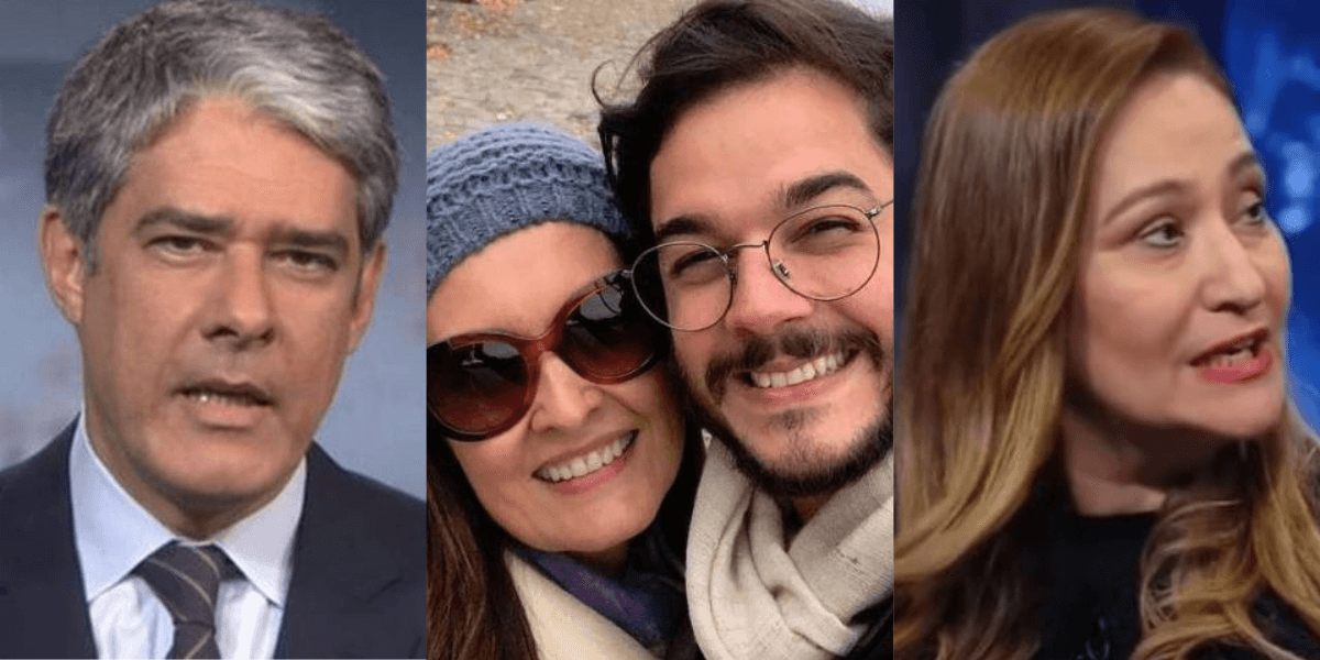 William Bonner, Fátima Bernardes, Túlio e Sonia Abrão