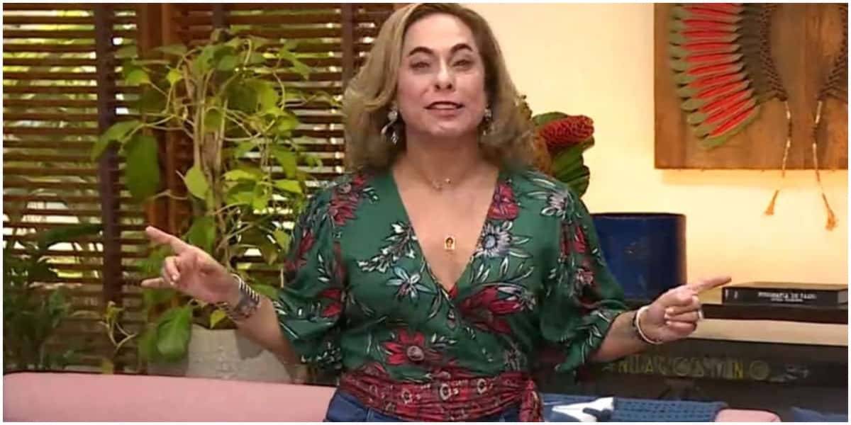 Cissa Guimarães durante o É de Casa (Reprodução: Globo)