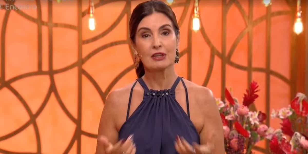 Fátima Bernardes no "Encontro" (Foto: Reprodução/TV Globo)