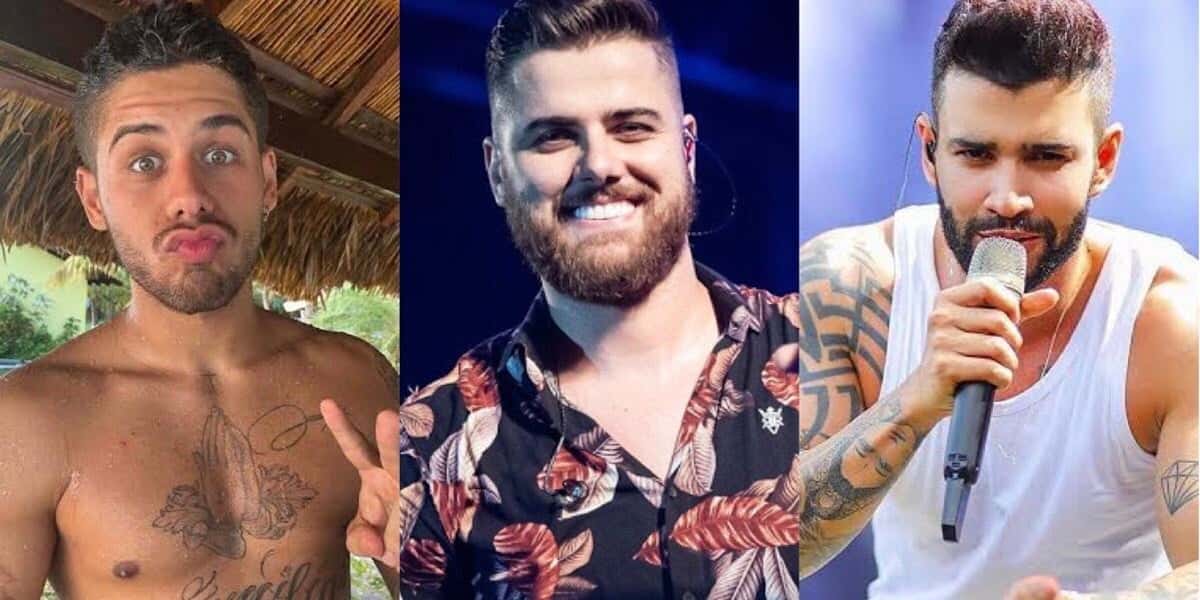 Zé Felipe, Zé Neto e Gusttavo Lima estão entre os maiores nomes do sertanejo nacional (Foto: Reprodução)