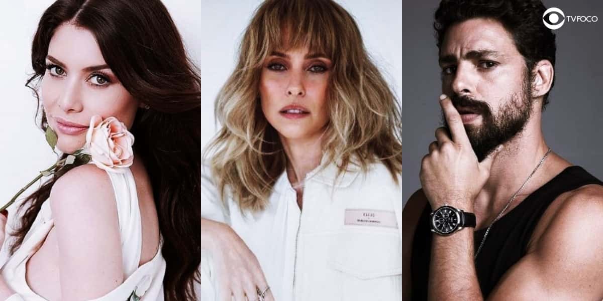 Alinne Moraes, Fernanda Nobre e Cauã Reymond são os atores principais da novela Um Lugar ao Sol (Foto: Montagem/Tv Foco/Reprodução/Instagram)
