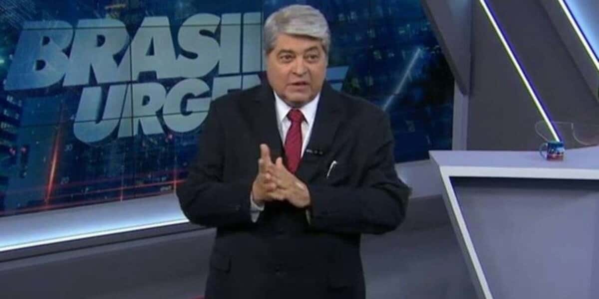 Frustrado, Datena revela ao vivo que filho está internado (Foto: Reprodução)