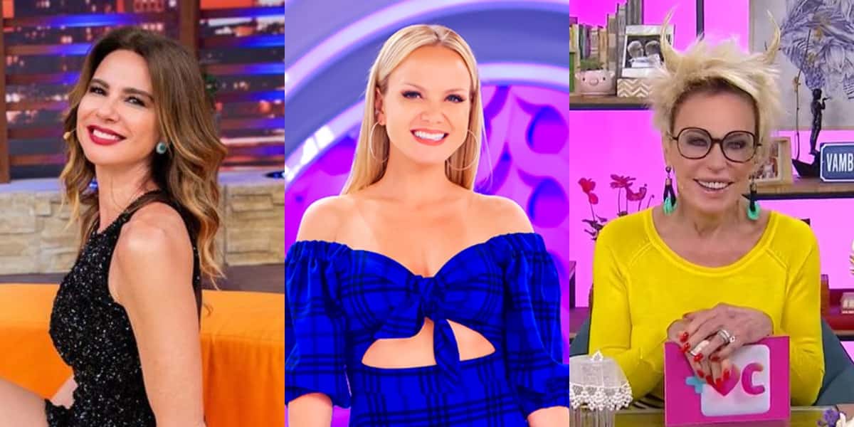 Luciana Gimenez, Eliana e Ana Maria Braga (Foto: Reprodução/RedeTV!/SBT/TV Globo)