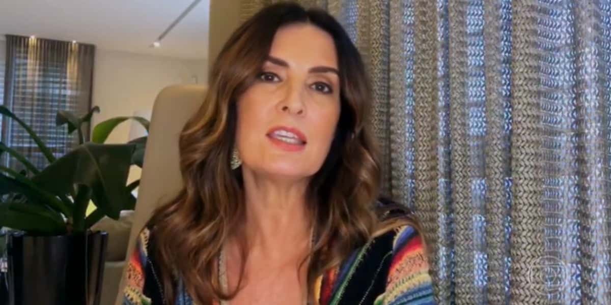 Fátima Bernardes falou sobre presente que recebeu e foco foi barulho do vizinho (Foto: Reprodução)