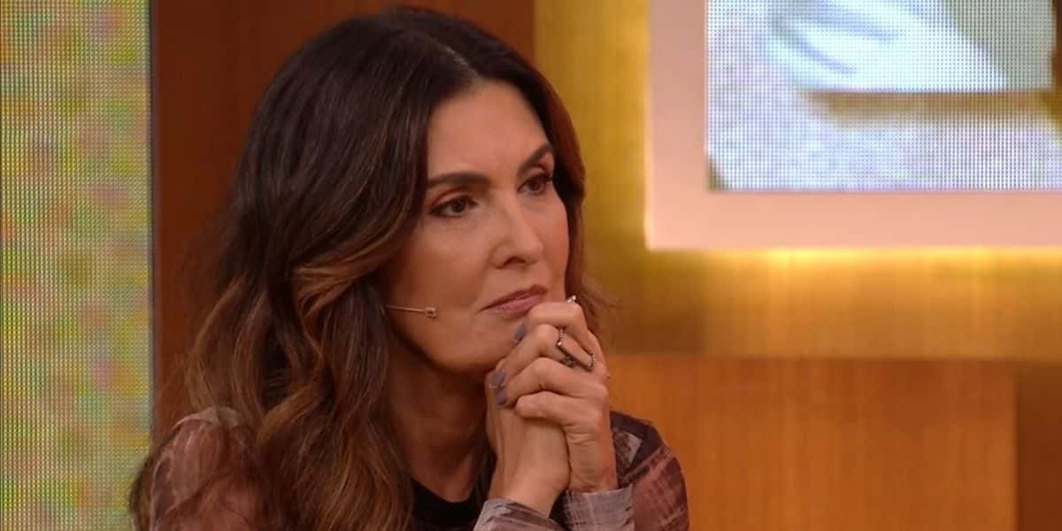 Fátima Bernardes durante o Encontro (Reprodução)
