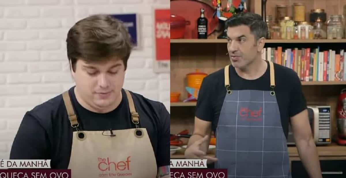 Assistente de Edu Guedes levou um "basta" ao vivo na Band (Foto: Reprodução)