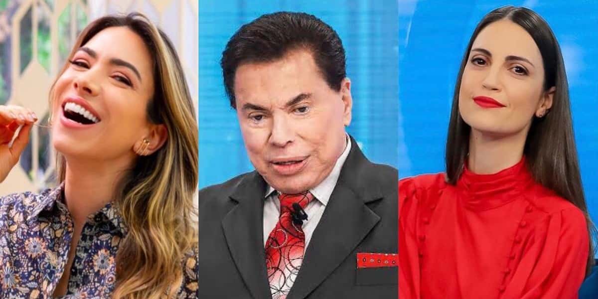 Patricia Abravanel, Silvio Santos e Chris Flores (Foto: Reprodução)
