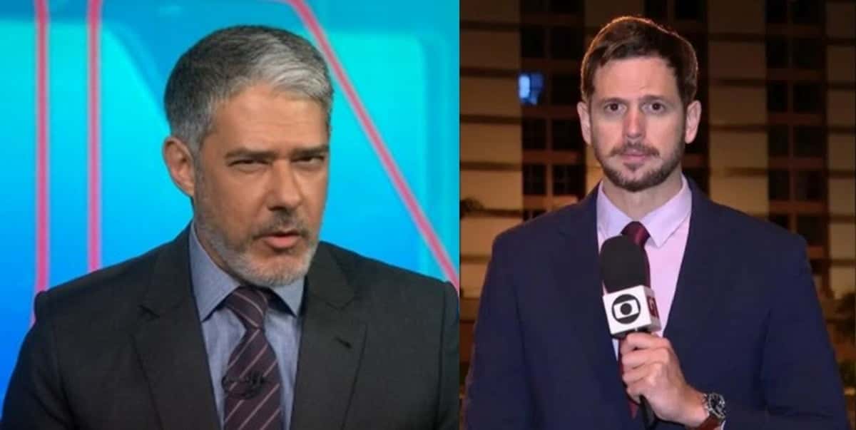 William Bonner foi citado em escândalo de repórter do JN (Foto: Montagem/TV Foco)