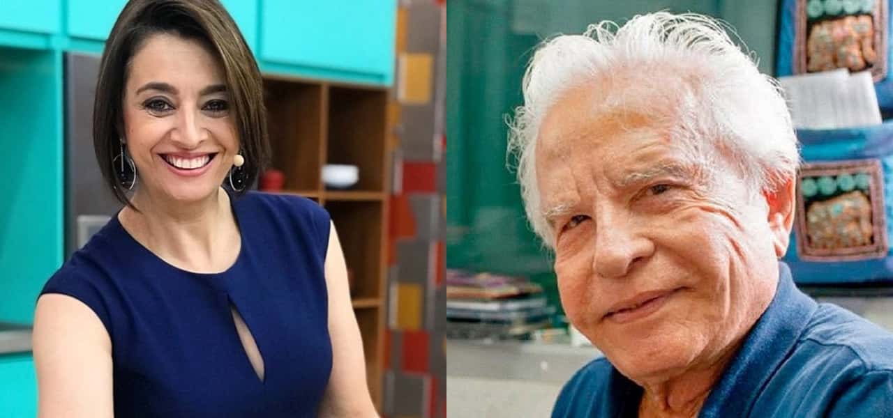 Catia Fonseca e Cid Moreira (Foto: Montagem/TV Foco)