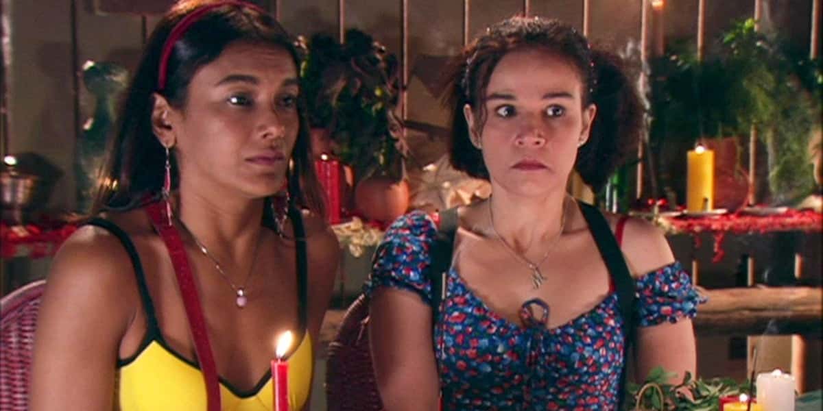 Cláudia Rodrigues e Dira Paes em "A Diarista" (Foto: Reprodução/TV Globo)