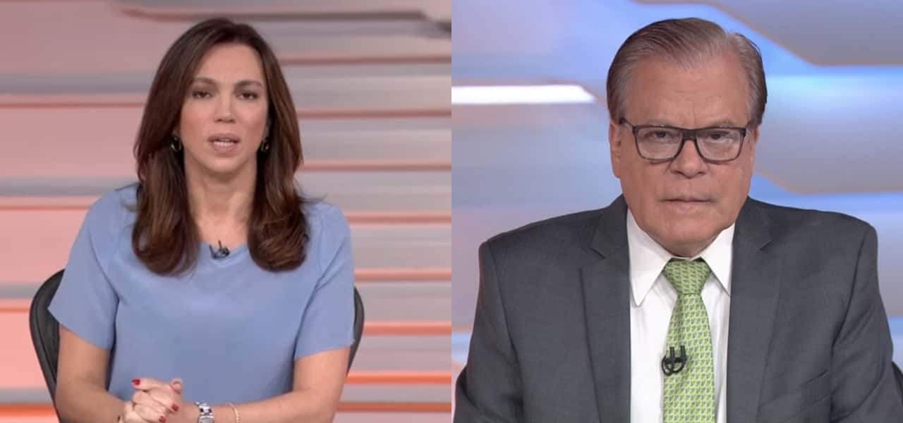 Chico Pinheiro e Ana Paula Araújo na Globo (Foto: Montagem/TV Foco)