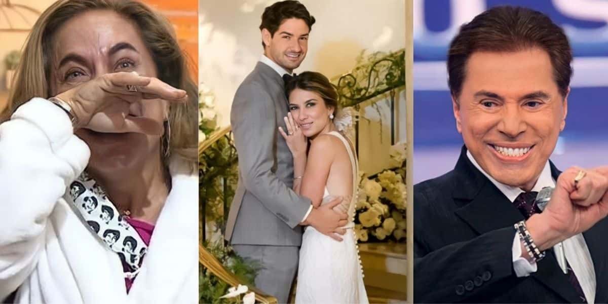 Cissa Guimarães, Pato, Rebeca Abravanel e Silvio Santos (Reprodução)