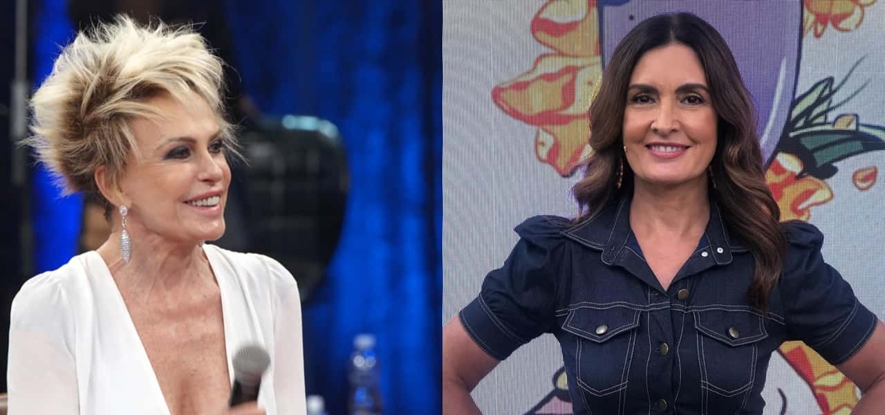 Fátima Bernardes e Ana Maria Braga na Globo (Foto: Montagem/TV Foco)