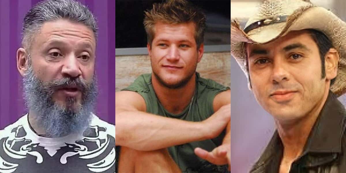 Laércio, Diego Alemão e Caubói de edições passadas do "BBB" (Foto: Reprodução/TV Globo)
