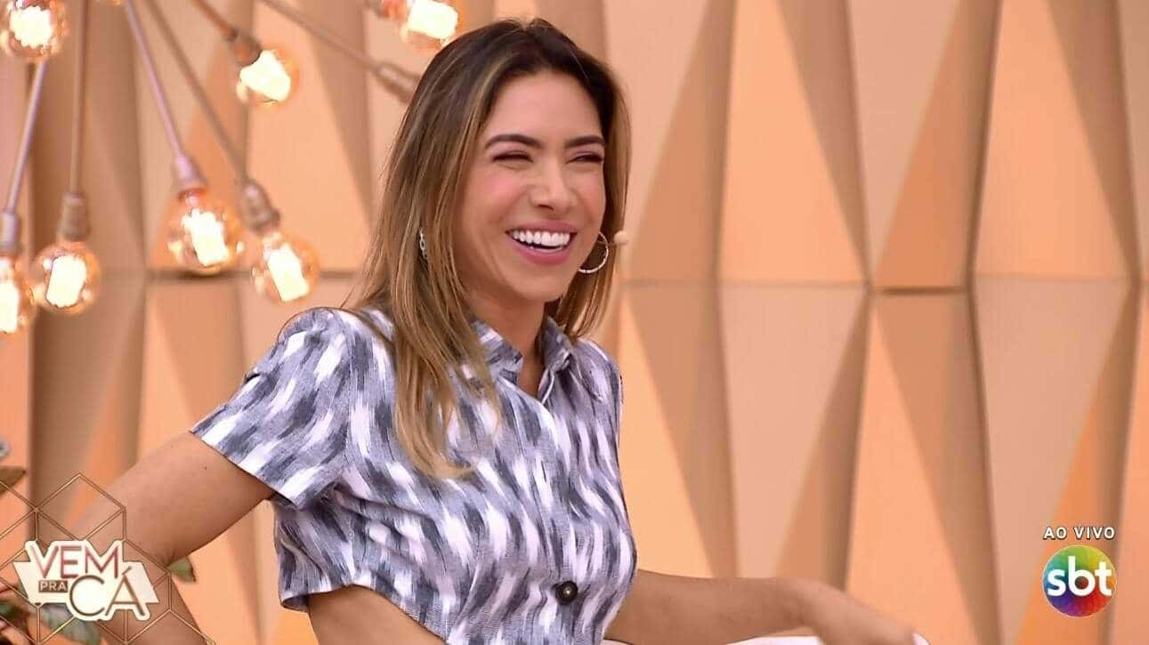 Patrícia Abravanel no "Vem Pra Cá" (Foto: Reprodução/SBT)