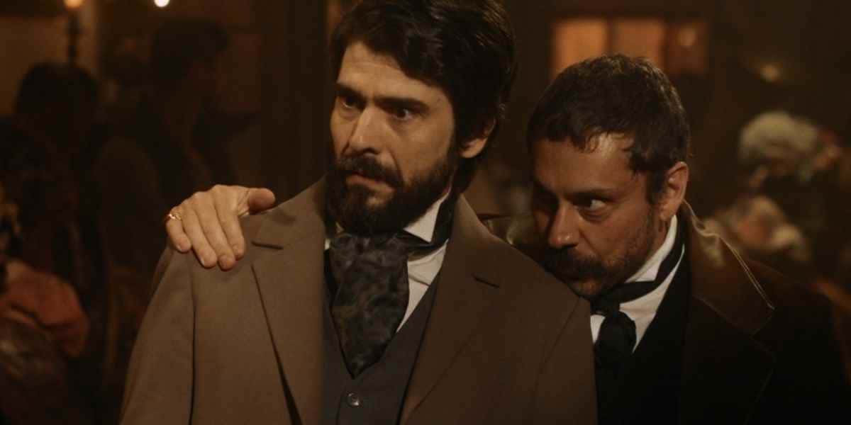 Tonico com o coronel Floriano em Nos Tempos do Imperador (Foto: Reprodução/Globo)