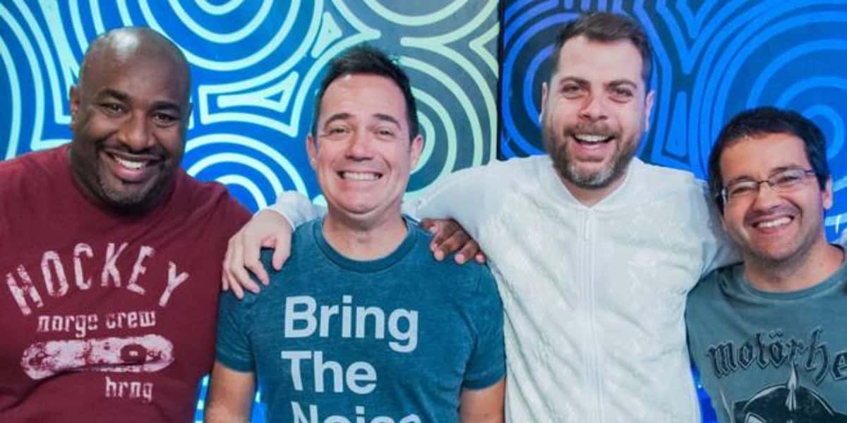 Tatola Godas, Dennys Motta, Ricardinho Mendonça e Ângelo Campos do "Encrenca" agora são contratados da Band (Foto: Divulgação/RedeTV!)