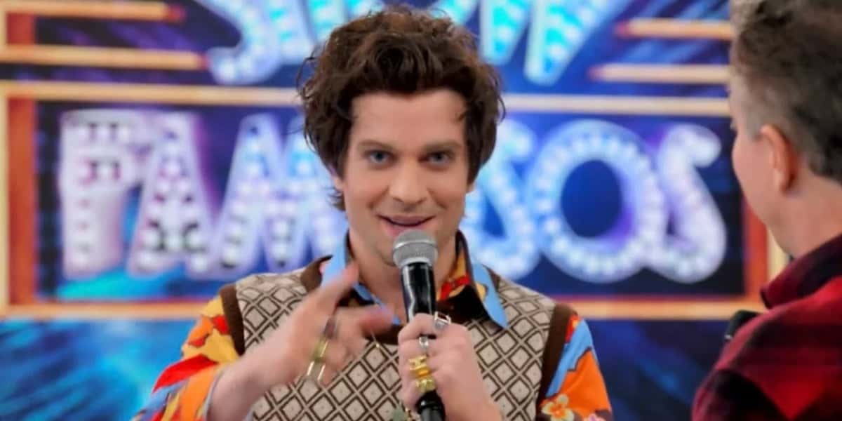Fiuk virou piada ao surgir de Harry Styles no Domingão com Huck (Foto: Reprodução)