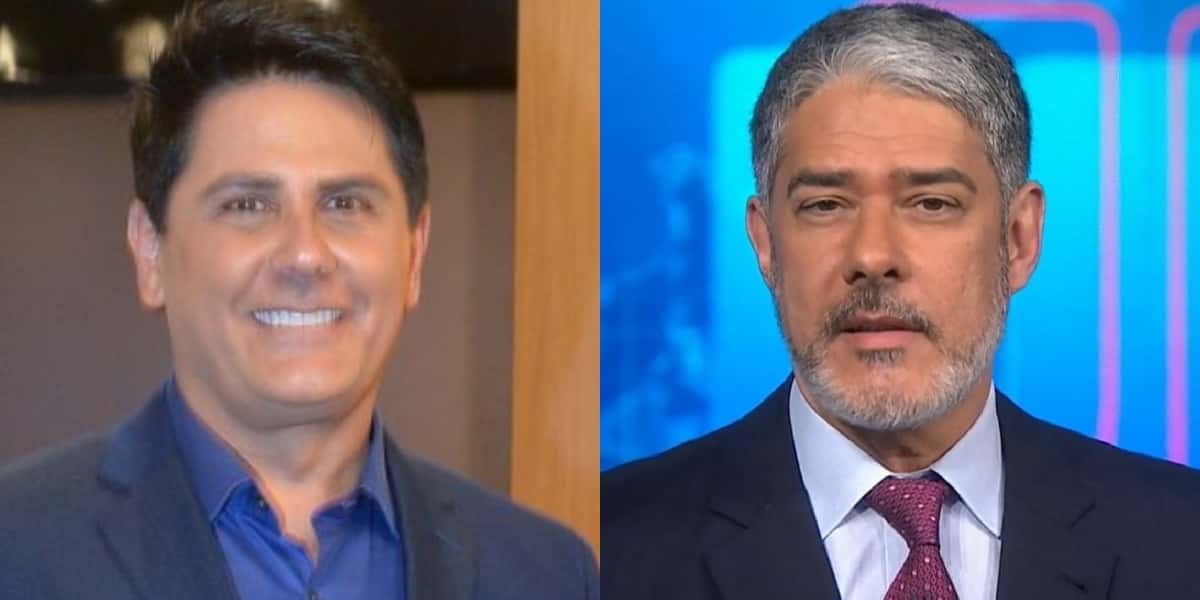 César Filho e William Bonner (Foto: AgNews/TV Globo)