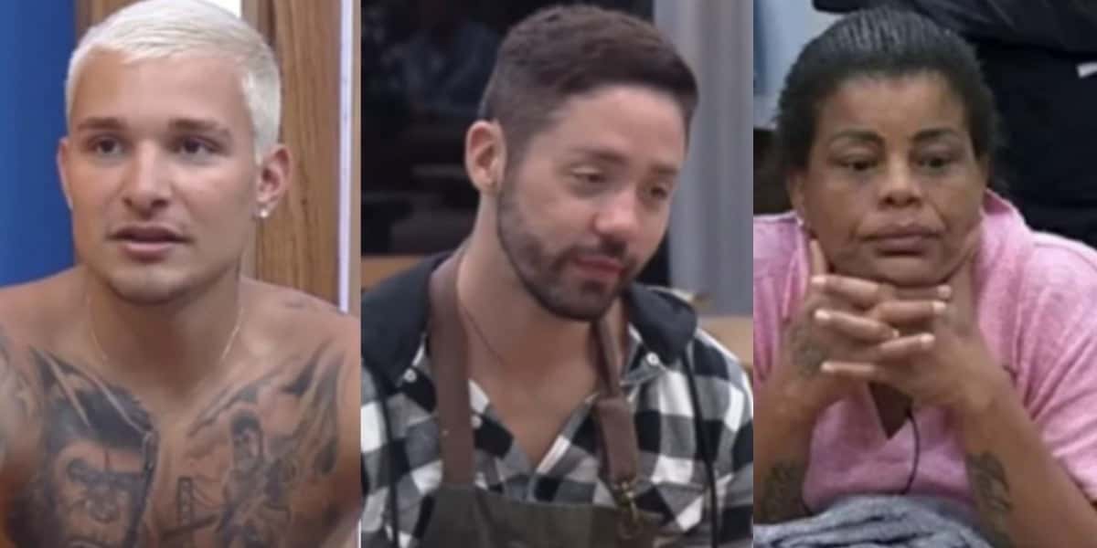 MC Gui, Rico melquiades e Tati Quebra Barraco estão na sexta roça de A Fazenda 13 - Foto: Reprodução