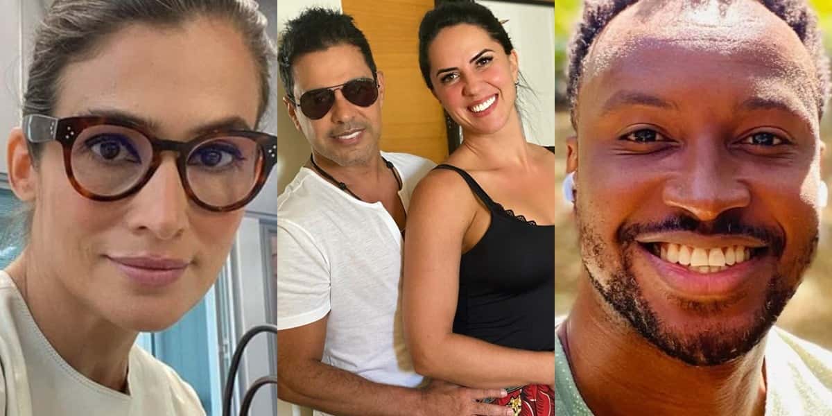 Renata Vasconcellos, Graciele Lacerda, Zezé e Thiaguinho (Foto: Reprodução)